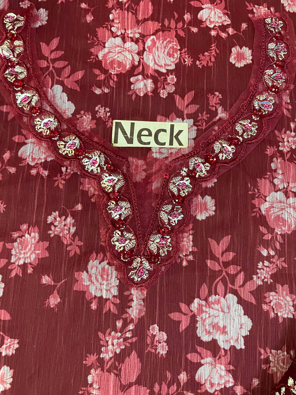 Luxury Chiffon Printed and Embroidered Suit | Elegant Formal & Festive Wear