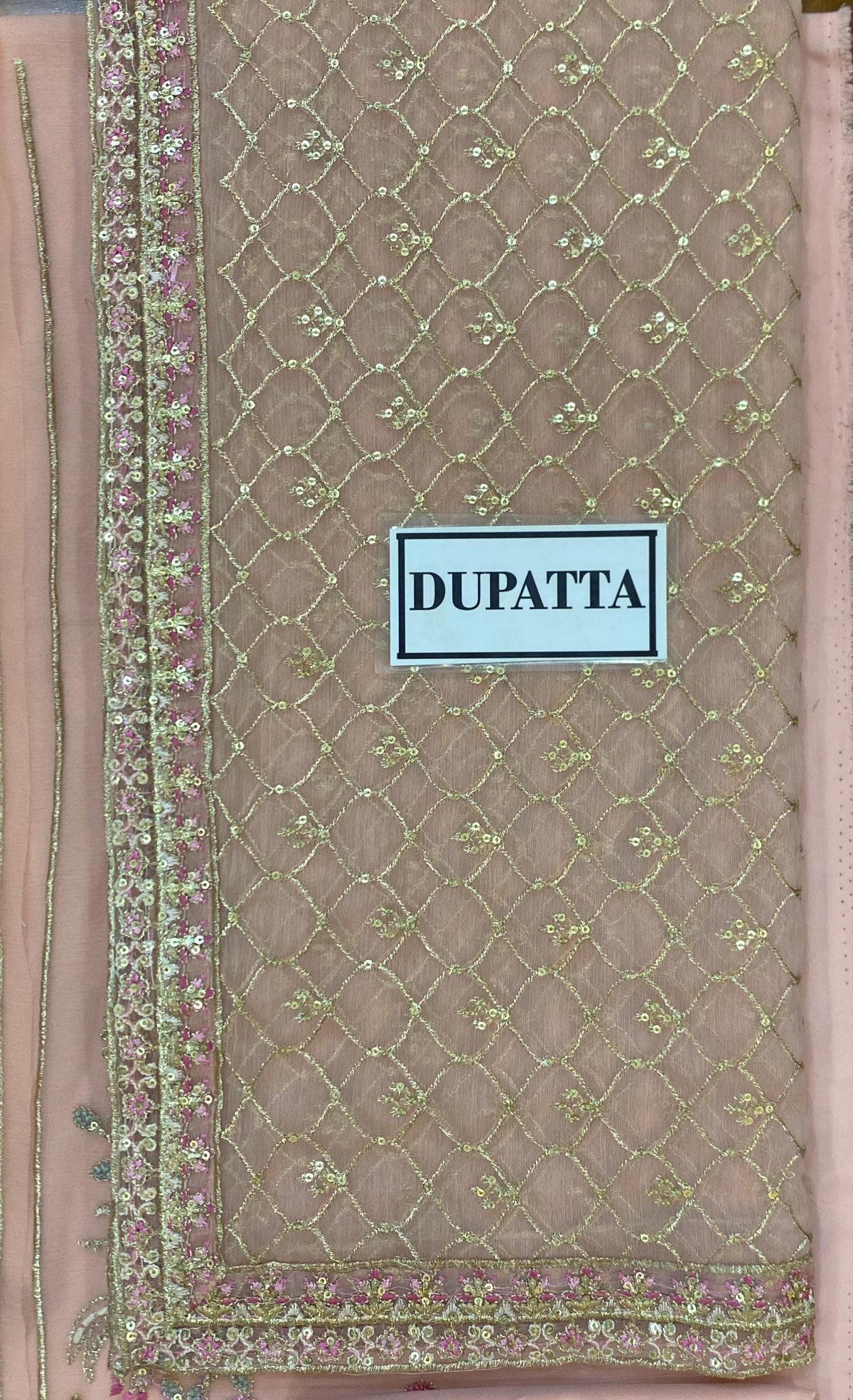 Blush Pink Luxury Chiffon Embroidered Suit | Elegant Formal & Festive Wear