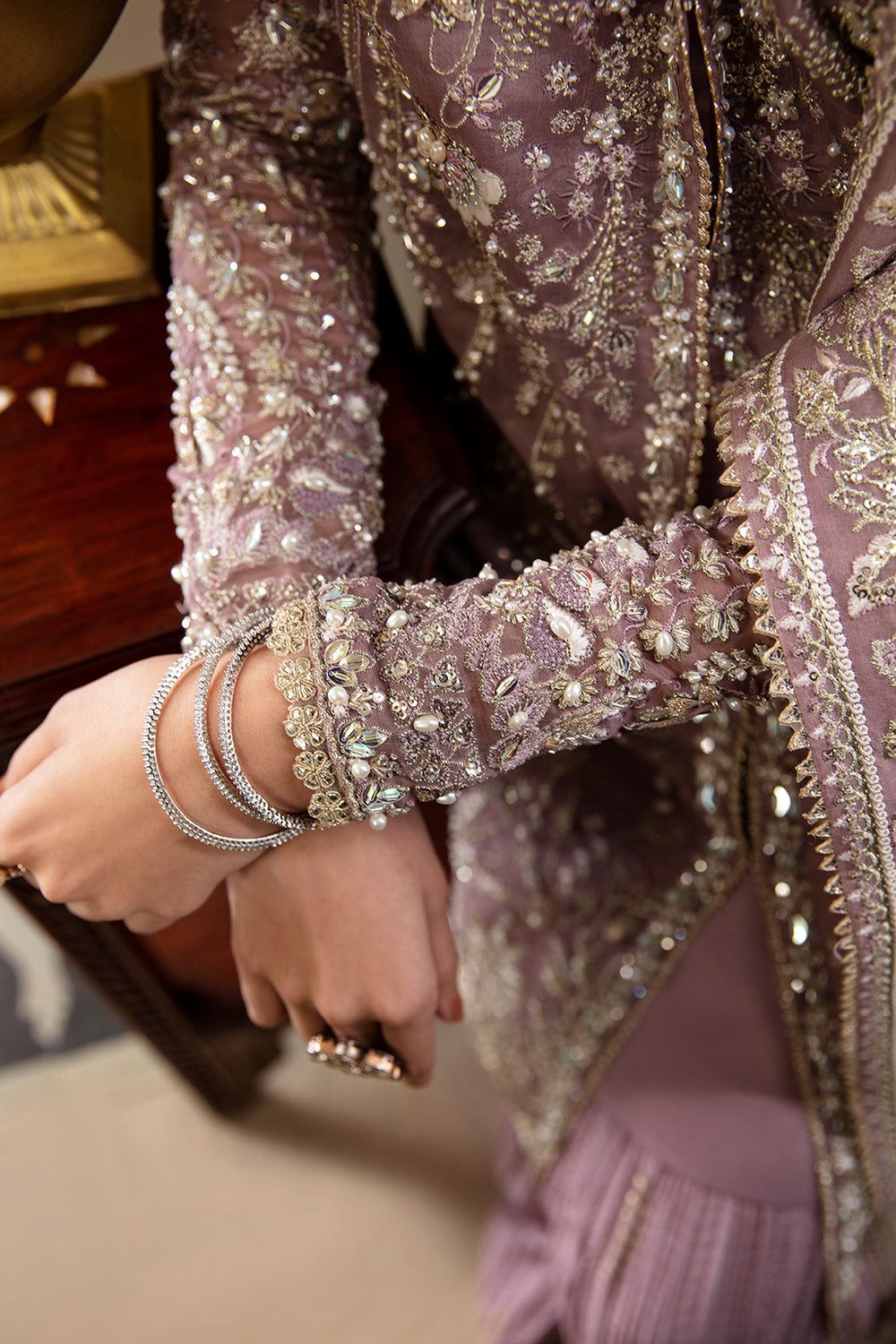 Embroidered Chiffon Kurti with Gharara and Dupatta Set – Luxury Festive Wear
