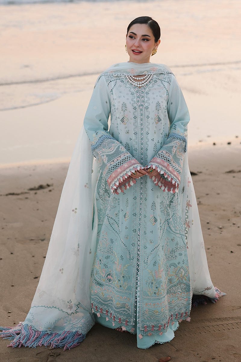 3-Piece Luxury Embroidered Cotton Suit with Soft Chiffon Dupatta