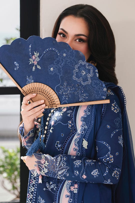 3 Piece Ready To Wear Cotton & Chiffon Suit