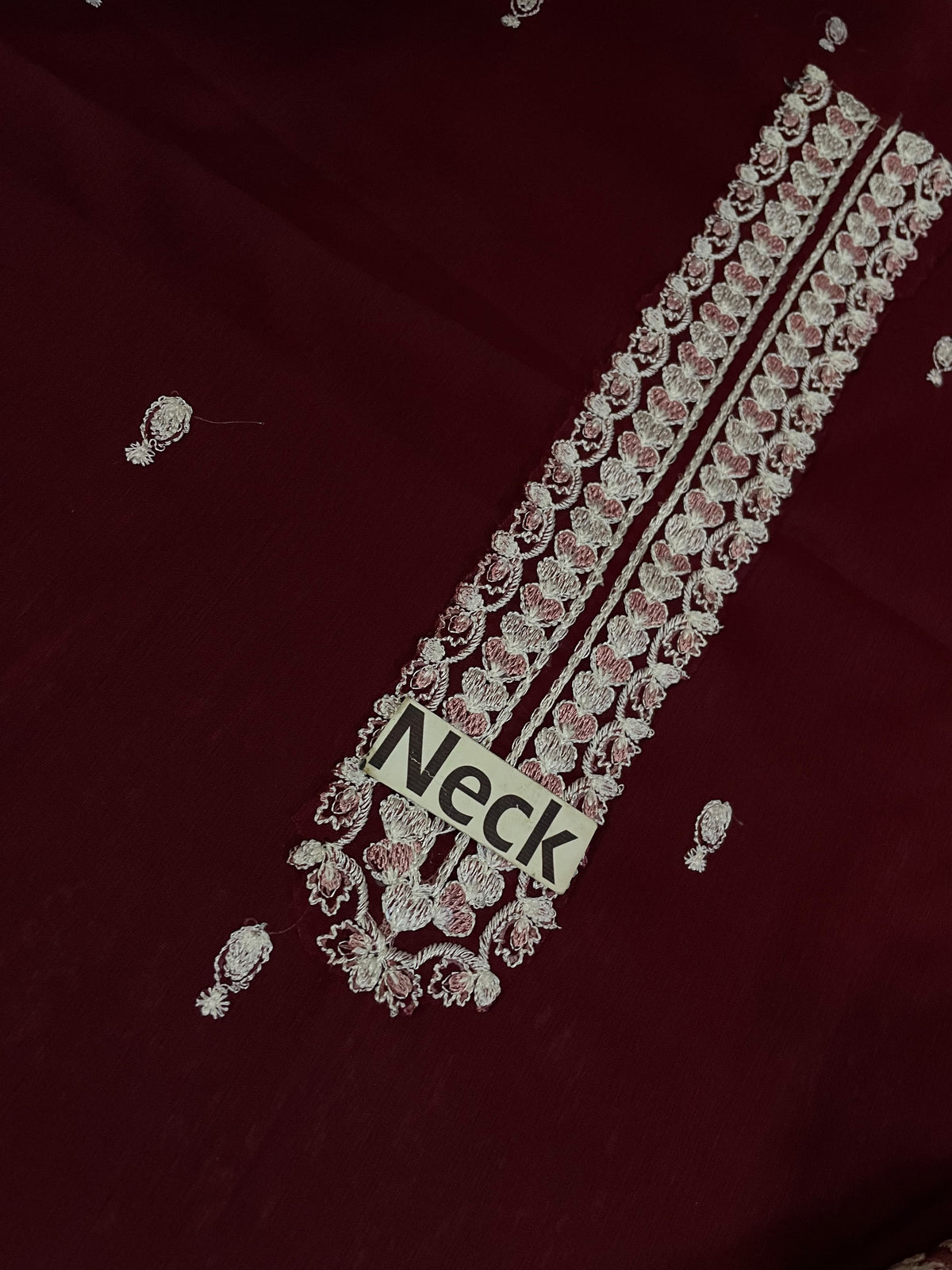 Luxury Chiffon Heavy Neck Embroidered Suit with Wide-Legged Pants & Dupatta | Formal & Festive Wear