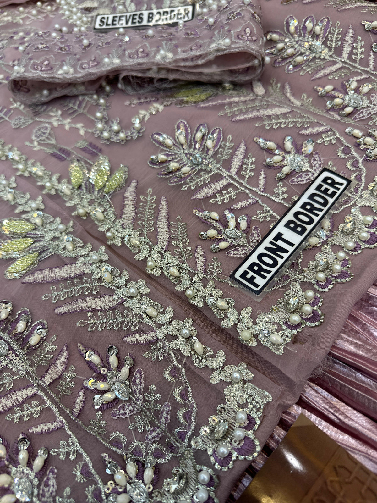 Embroidered Chiffon Kurti with Gharara and Dupatta Set – Luxury Festive Wear