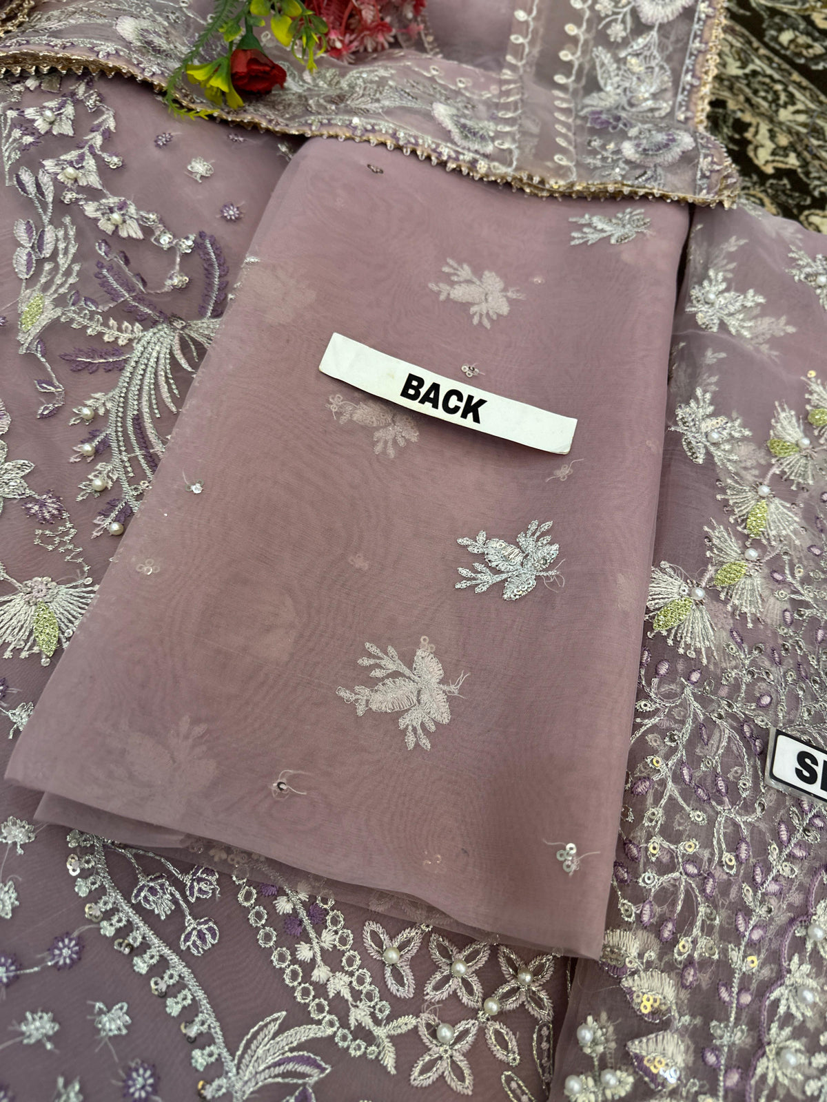 Embroidered Chiffon Kurti with Gharara and Dupatta Set – Luxury Festive Wear