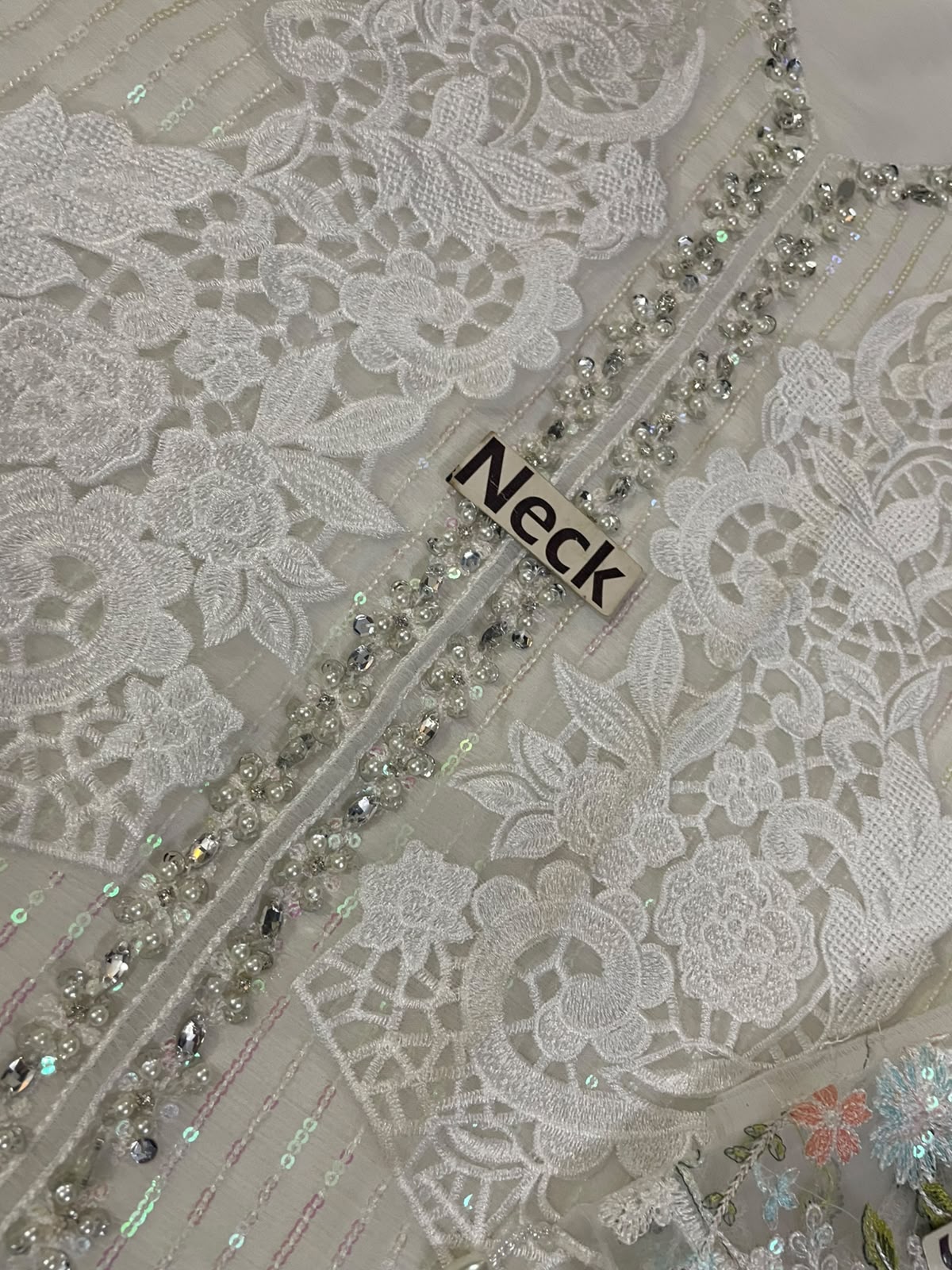 Luxury Chiffon Embroidered Adda Work Suit | Elegant Formal & Wedding Wear