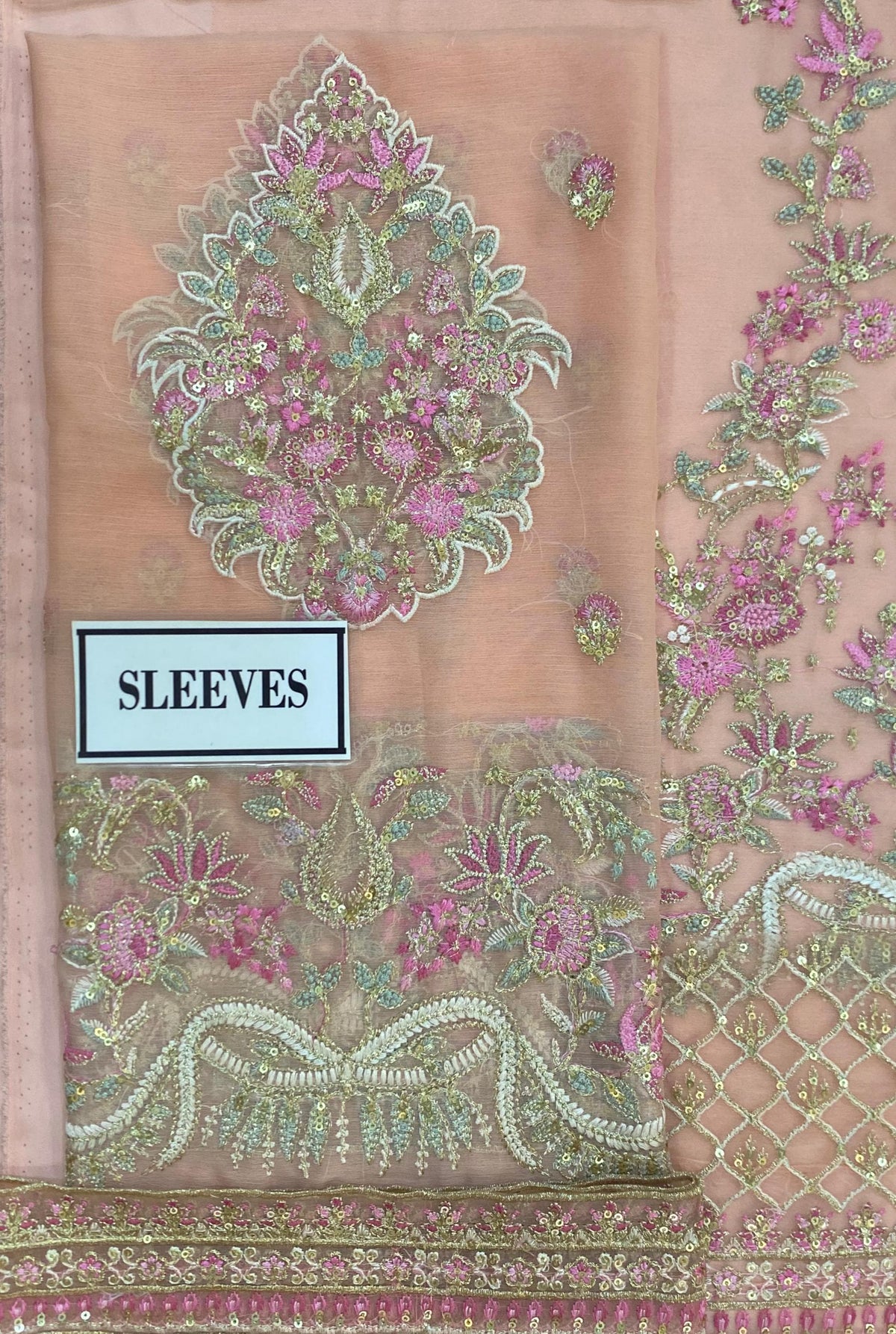 Blush Pink Luxury Chiffon Embroidered Suit | Elegant Formal & Festive Wear