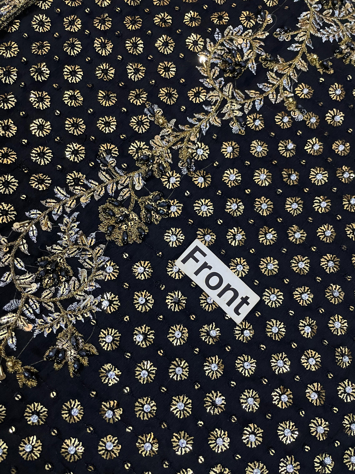 Luxury Chiffon Suit with Adda Work & Matching Clutch | Elegant Festive & Wedding Wear