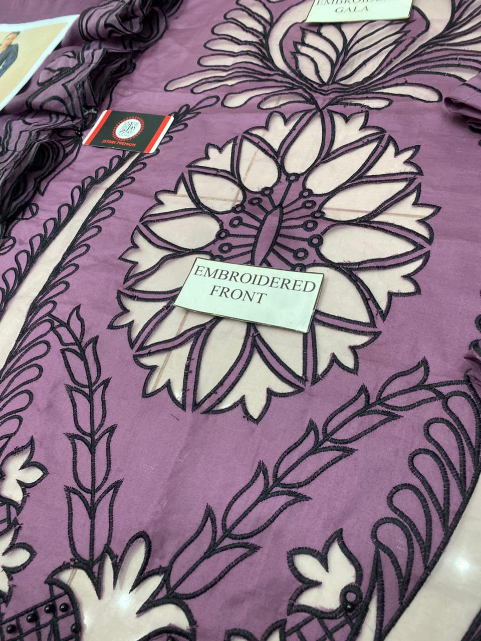 Embroidered Lawn Kurti with Trouser and Dupatta Set – Summer Festive Wear