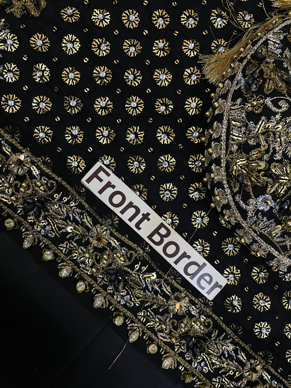 Luxury Chiffon Suit with Adda Work & Matching Clutch | Elegant Festive & Wedding Wear