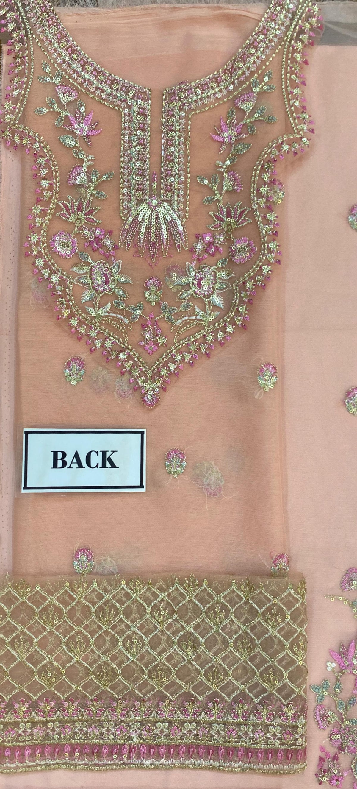 Blush Pink Luxury Chiffon Embroidered Suit | Elegant Formal & Festive Wear