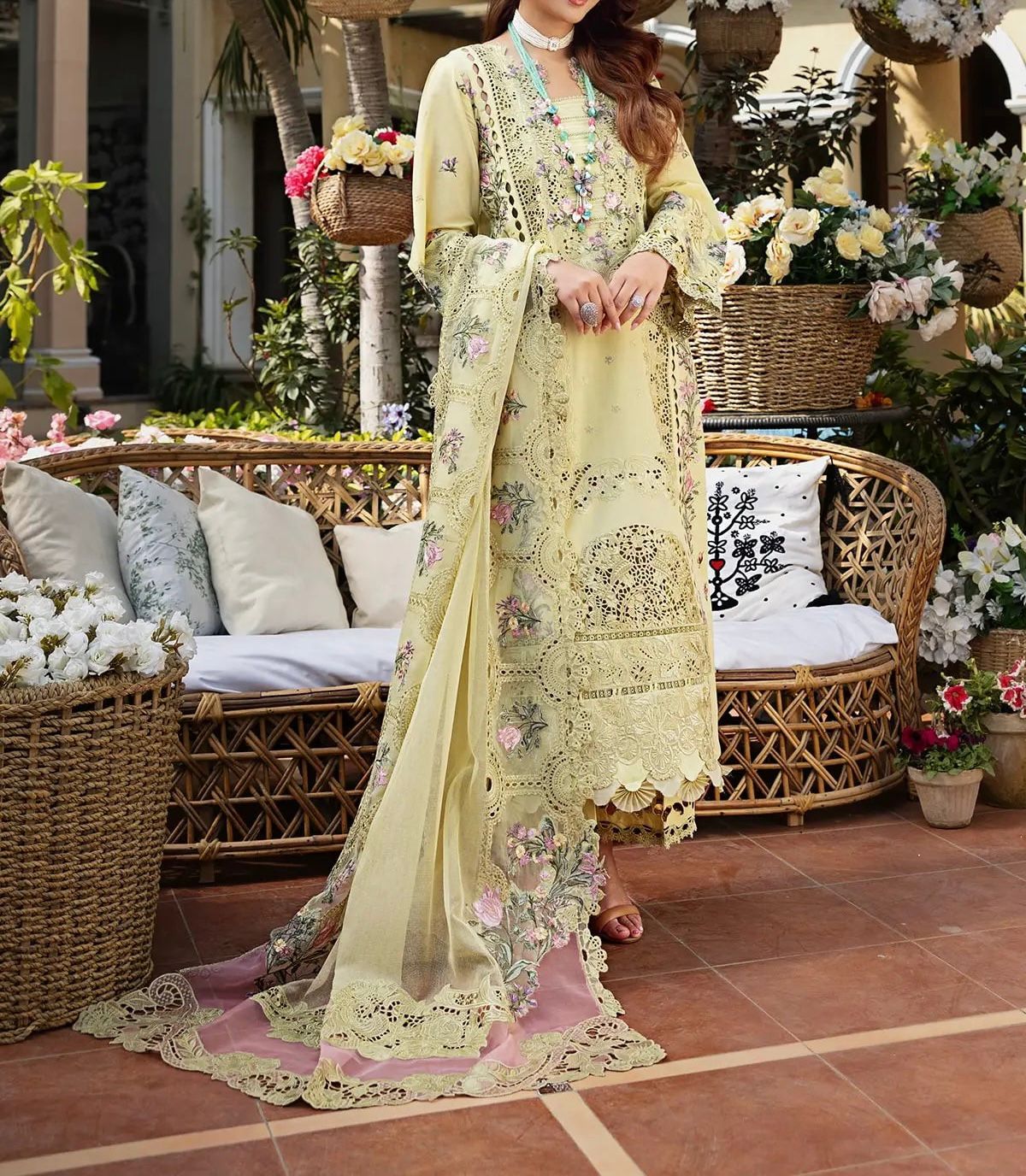 3 Piece Ready To Wear Khaddi&Cotton