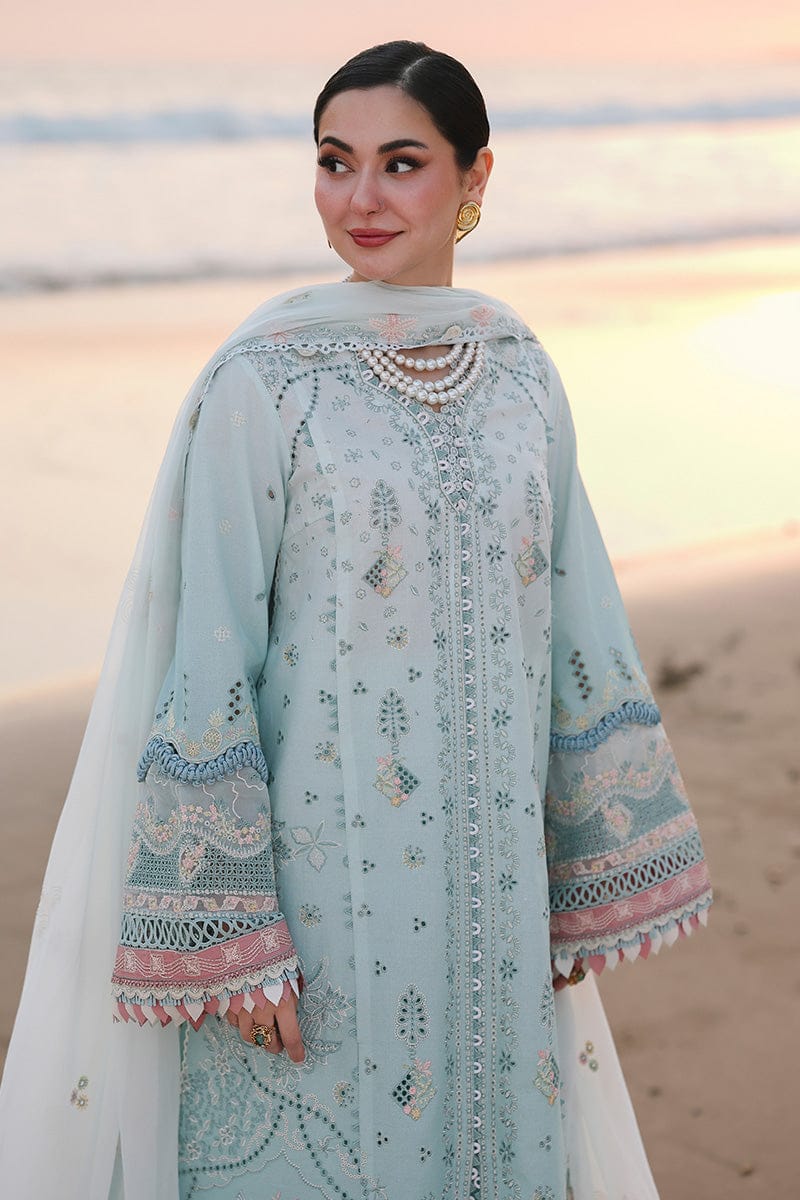 3-Piece Luxury Embroidered Cotton Suit with Soft Chiffon Dupatta