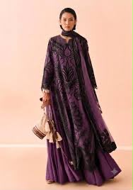 Embroidered Lawn Kurti with Trouser and Dupatta Set – Summer Festive Wear