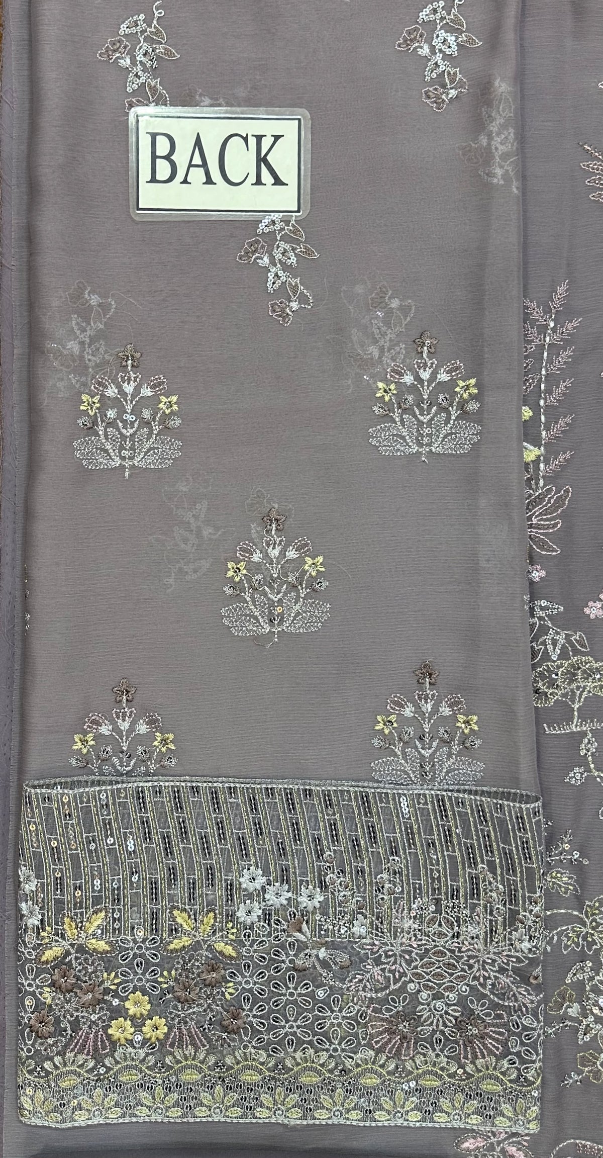 Luxury Heavy Embroidered Chiffon 3-Piece Festive Suit