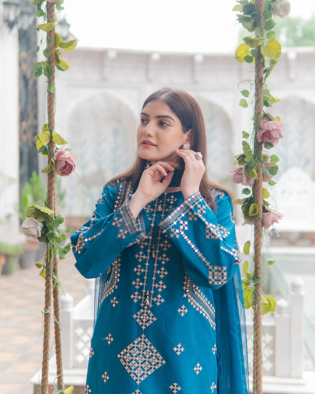 Embroidered Cotton Suit with Matching Dupatta | Traditional Pakistani Everyday & Festive Wear