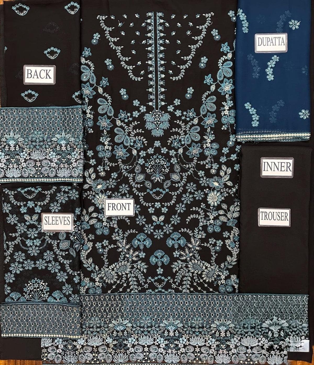 3 Piece Chiffon Suit | Stitched | Premium