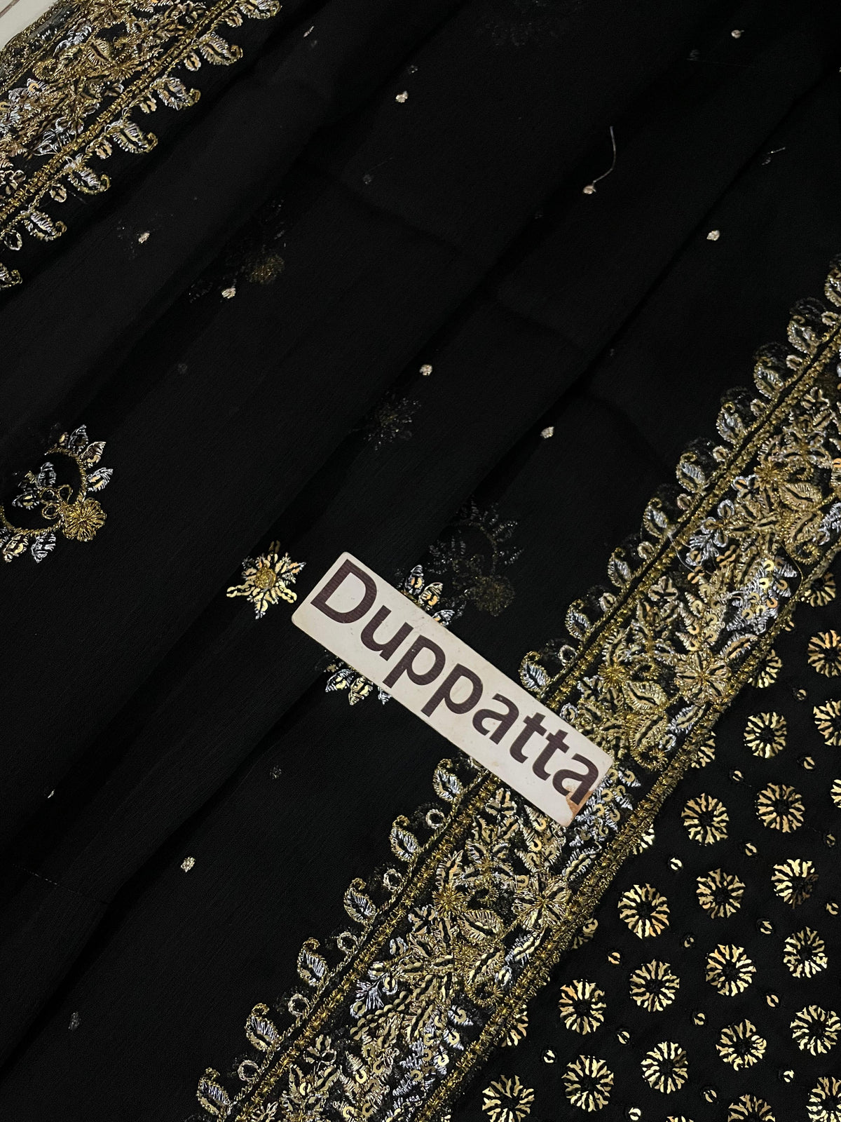 Luxury Chiffon Suit with Adda Work & Matching Clutch | Elegant Festive & Wedding Wear