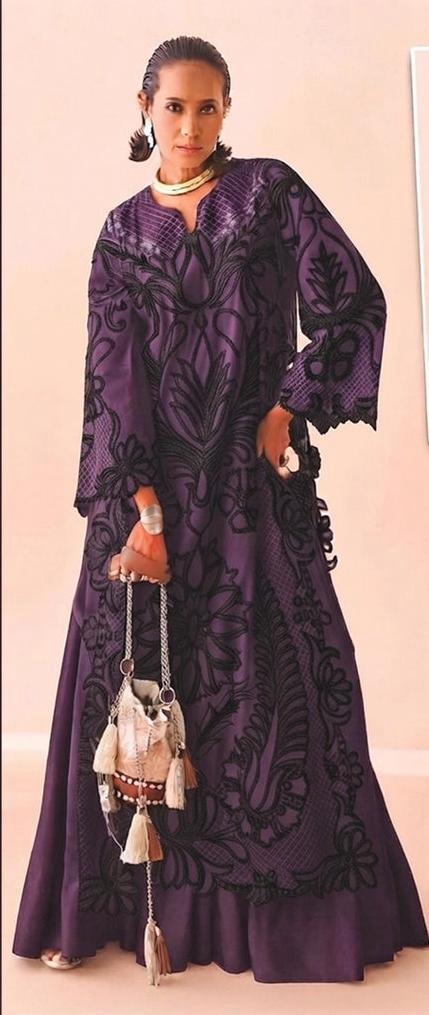 Embroidered Lawn Kurti with Trouser and Dupatta Set – Summer Festive Wear
