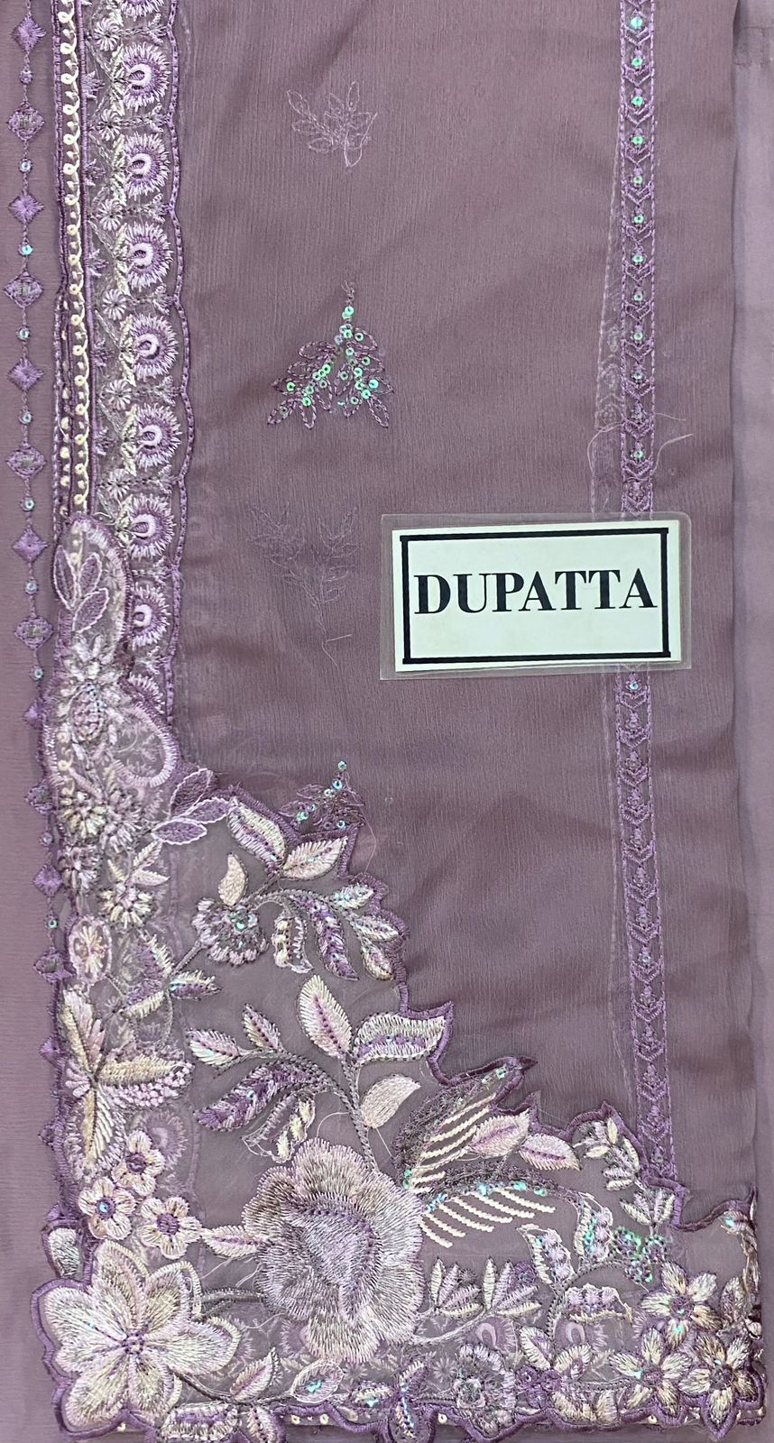Luxury Chiffon Embroidered Suit with Gharara | Elegant Formal & Festive Wear