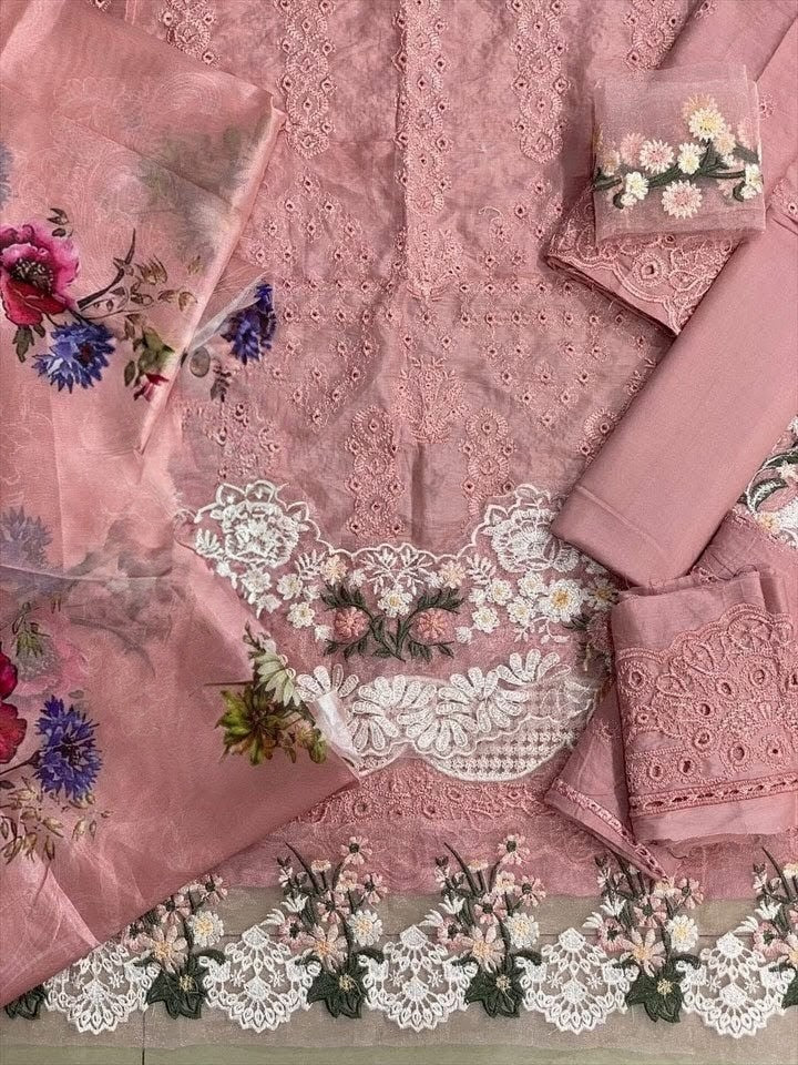 3 Piece Stitched Suit | Chikankari | Premium
