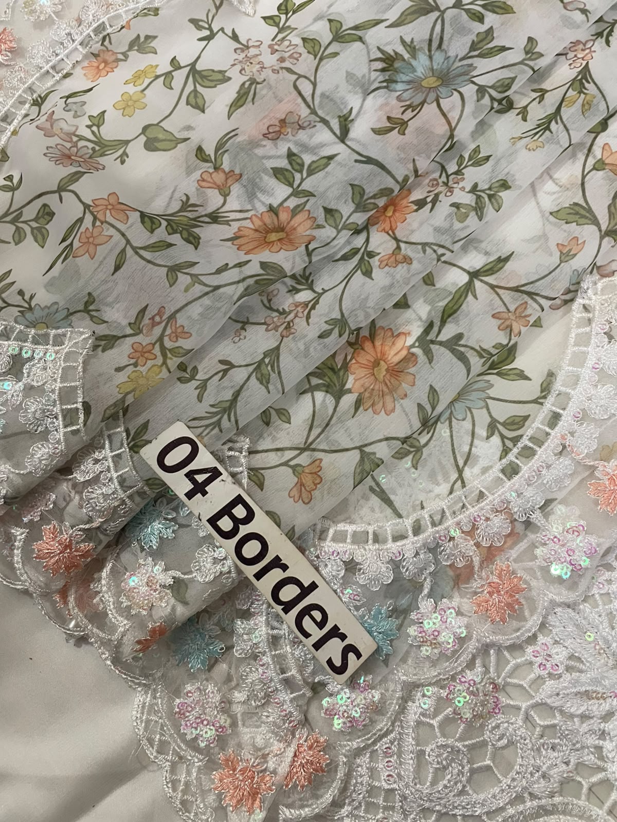 Luxury Chiffon Embroidered Adda Work Suit | Elegant Formal & Wedding Wear