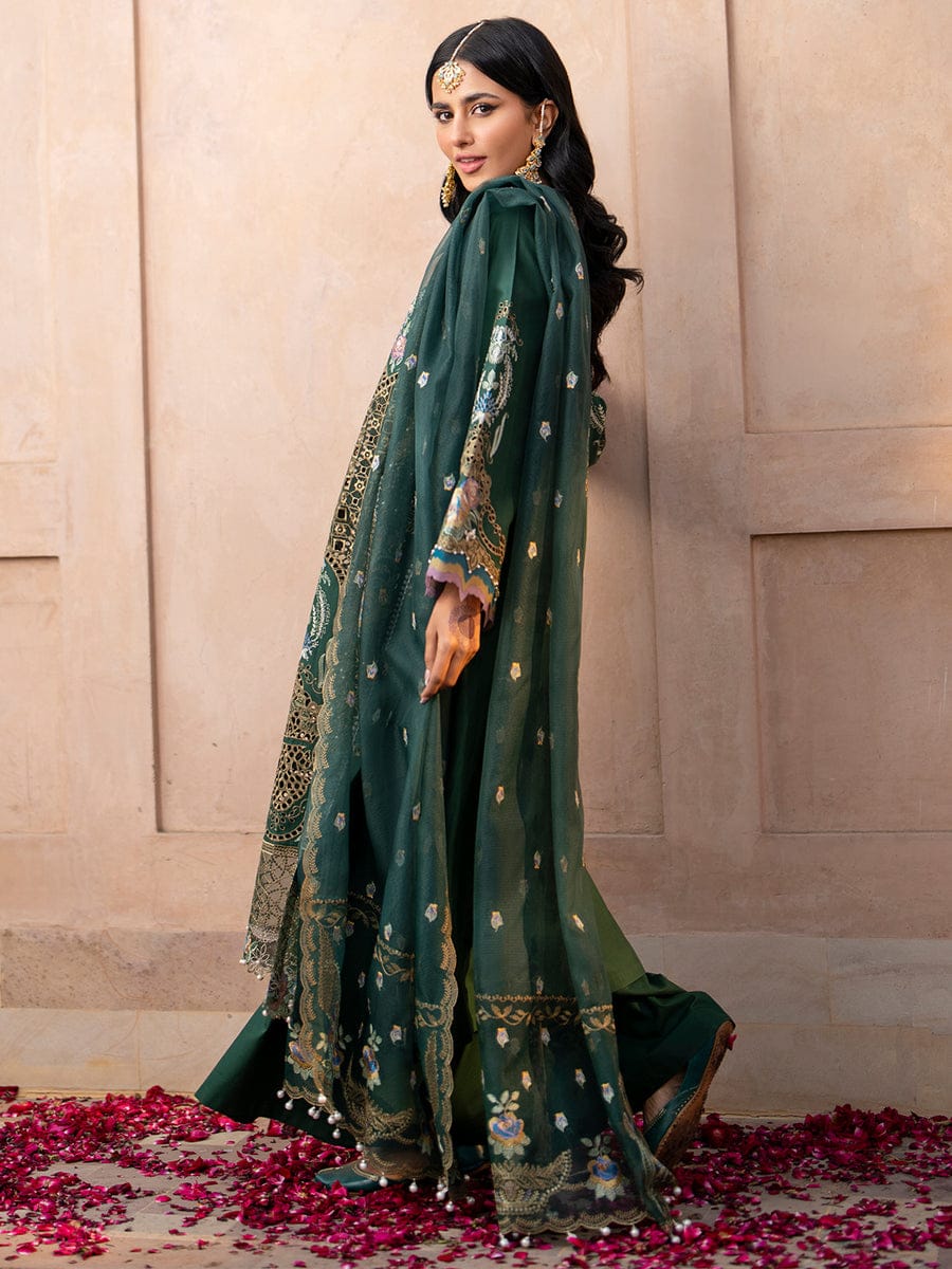 Luxury Heavy Embroidered Cotton Suit | Elegant Festive & Formal Wear