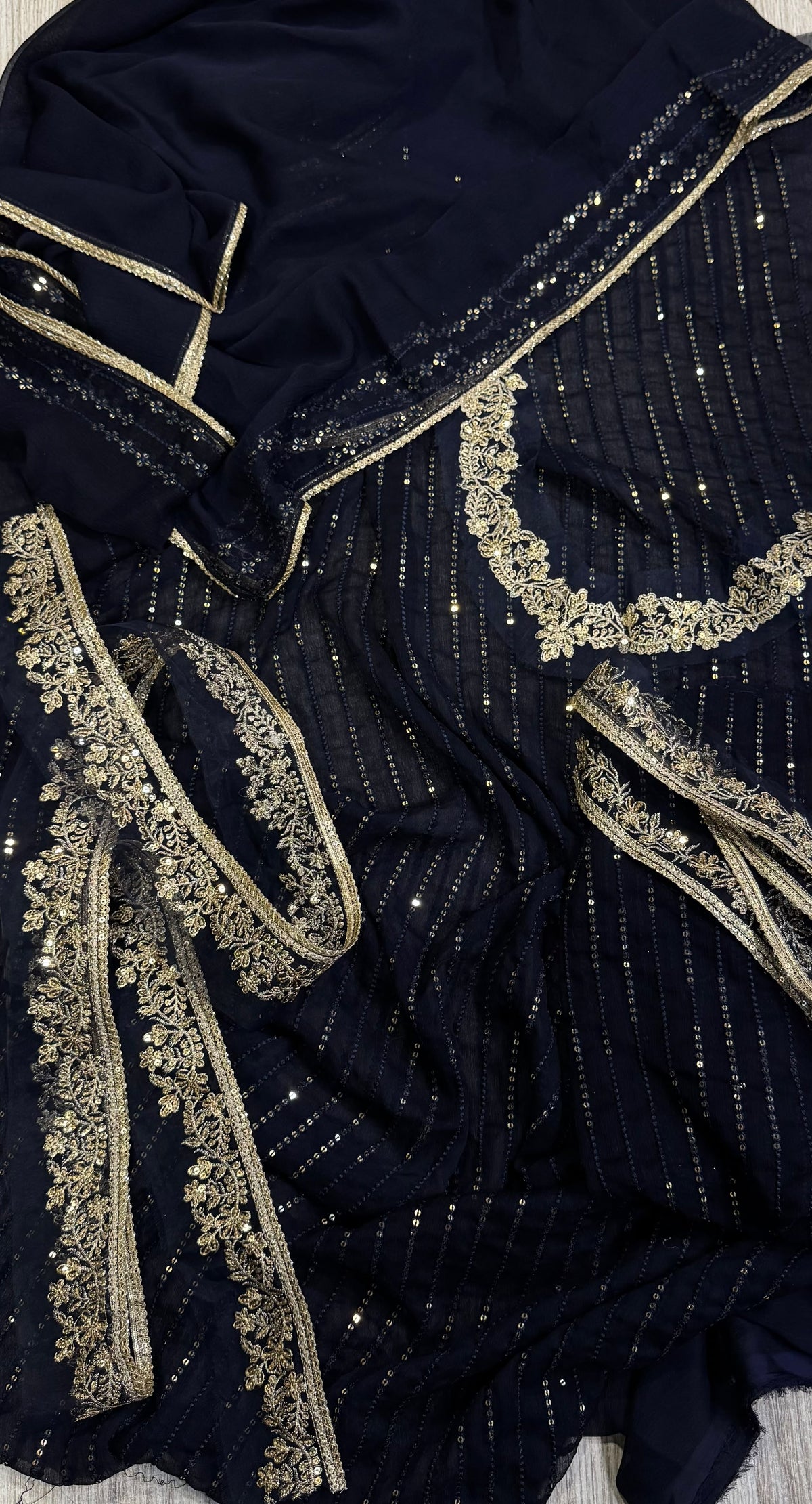 Luxury Pure Semi-Chiffon Embroidered Suit | Elegant Formal & Festive Wear