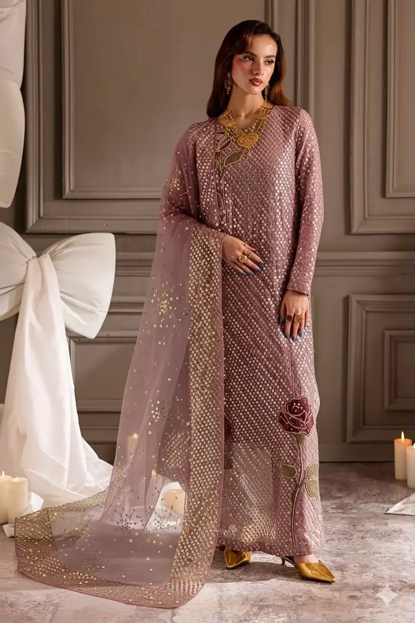 3 Piece Chiffon Suit